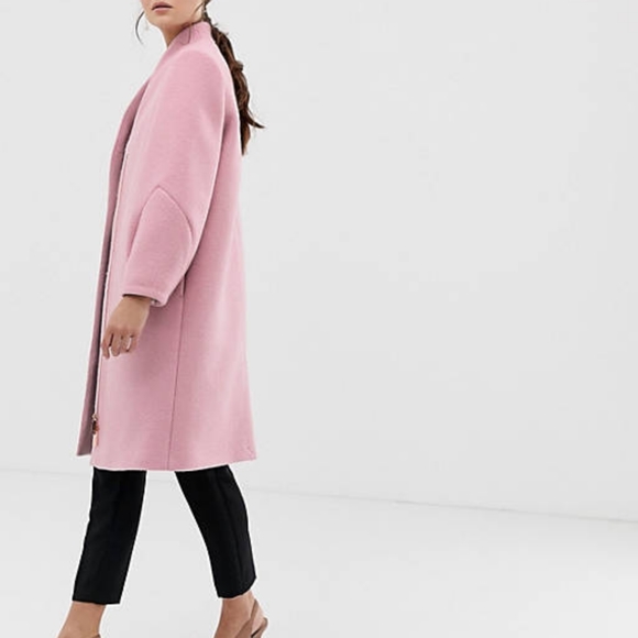 *SOLD* Ted Baker Bllair Sculpted Sleeve Wool Coat - Picture 3 of 6